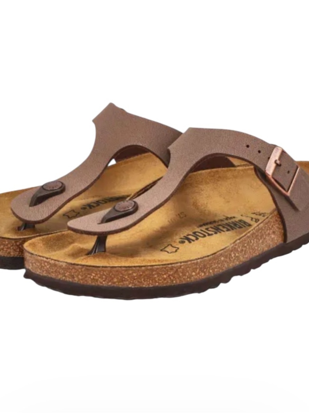 Birkenstock Gizeh Sandals Mocha Size 6 Bohemian Casual Neutral Open Toe